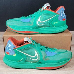 Nike Kyrie Low 5 EYBL Shoes Mens Size 14 Green Orange Basketball DX3053-300